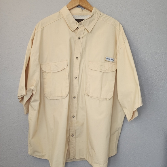 Buckhorn River Button Up Shirt Men's‎ 3XL Short Sleeve Vented Fishing BoxC - Picture 1 of 10